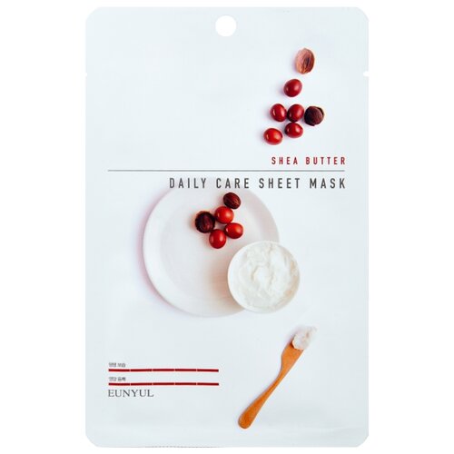 фото Eunyul тканевая маска Daily Care Sheet Mask с маслом ши, 22 г