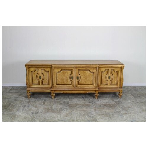 Винтажный низкий комод бежевого оттенка 46 х 73 х 198 см