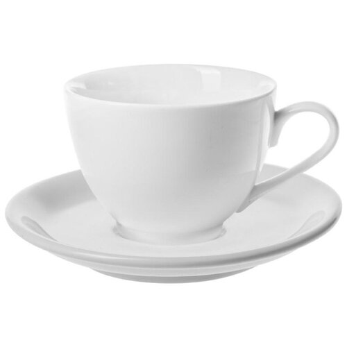 Чайная пара Chan Wave Classic фарфор, белый, V=220мл, фк0148 1692177