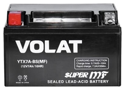 VOLAT YTX7A-BS(MF) Аккумулятор мото