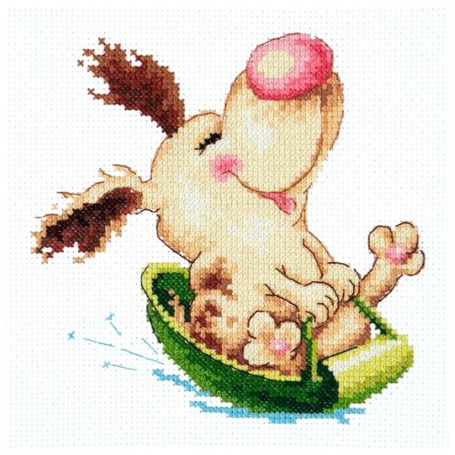 фото Набор для вышивания щенячий восторг 14 x 13 см 16-20 чудесная игла