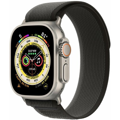 Нейлоновый браслет Apple Trail Loop Black/Gray M/L для Apple Watch Ultra MQEQ3ZM/A