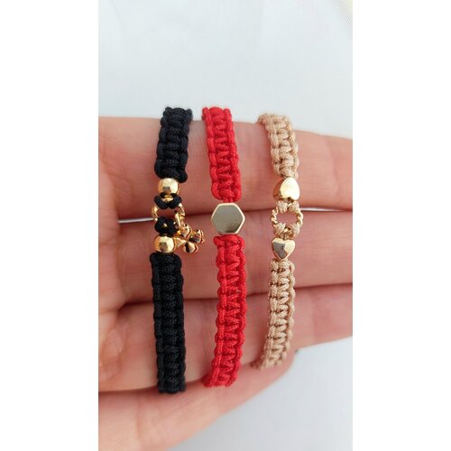 Набор плетенных браслетов на запястье 14-17 см