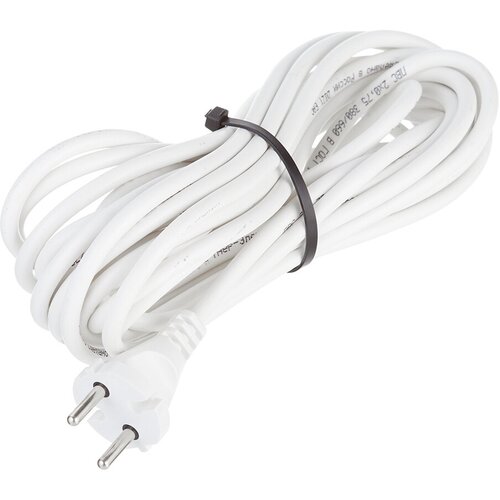 Шнур сетевой с вилкой 7 м ПВС-ВП 2х0,75 мм2 6 А Партнер-Электро белый (ЦБ-00013568/4538)