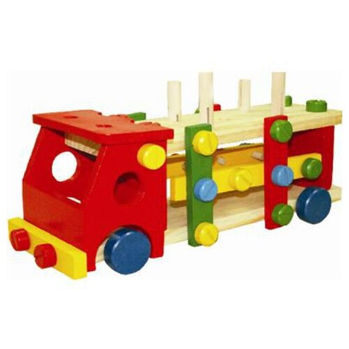 фото Винтовой конструктор Qiqu Wooden Toys Стучалка Машина