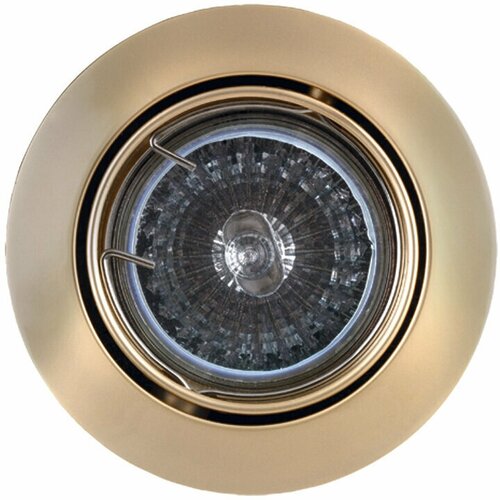 Светильник встраиваемый ARKOSLIGHT макс.20Вт GU4 12В QR35 IP20 Золото матовое Поворотный Без ламп 01560000Y