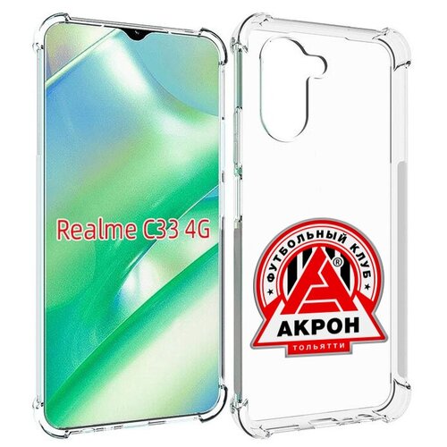 Чехол MyPads фк-акрон-2 для Realme C33 4G задняя-панель-накладка-бампер