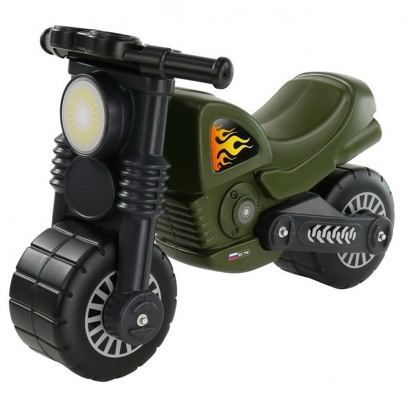 Игрушка-каталка полесье мотоцикл военный Моторбайк