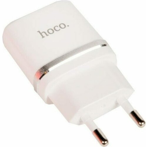 Зарядное устройство HOCO C12 Smart два порта USB, 5V, 2.4A, белый