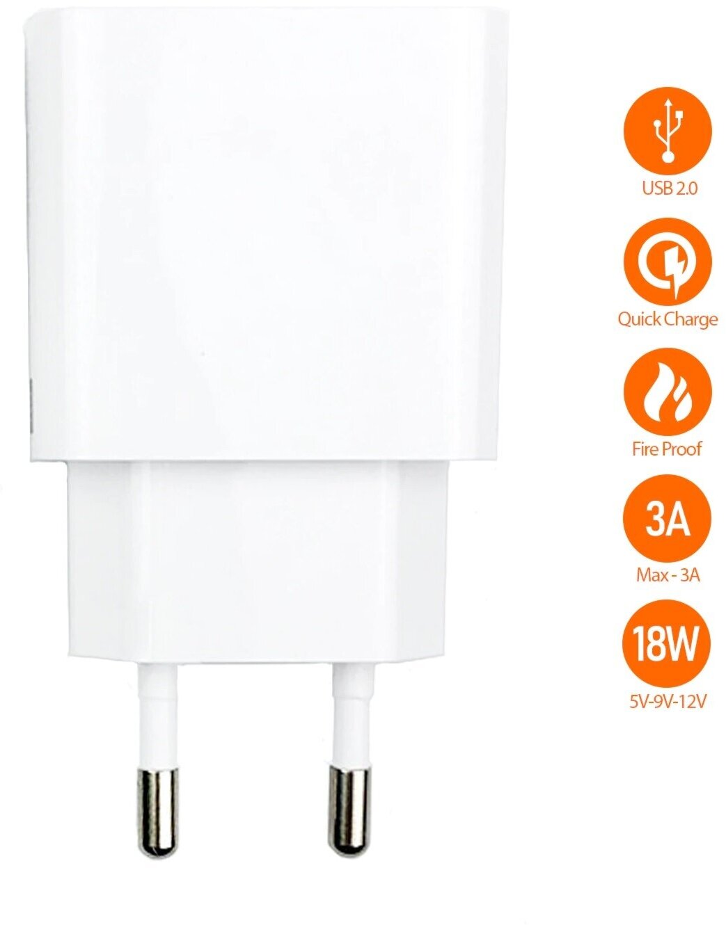 Зарядное устройство Xiaomi QC3.0 Quick Charger 5V 3A (MDY-10-EF) - фото №4