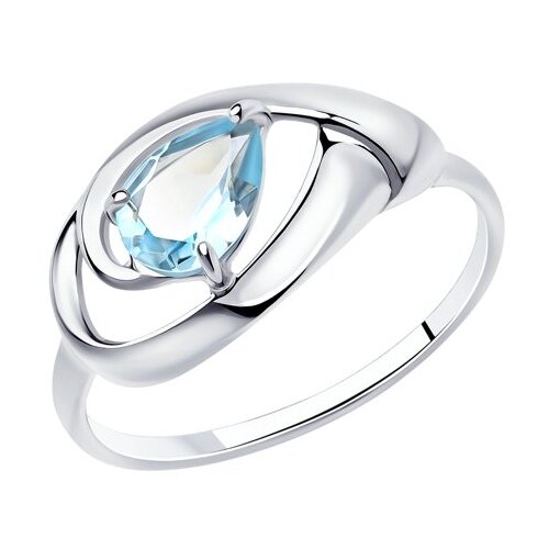 фото Diamant кольцо из серебра с топазом 94-310-00594-1, размер 17