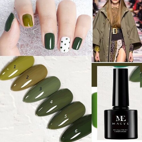 Гель-лак MACYE Olive Green (05) рот силиконовый для тренировок начинающих и опытных тату мастеров