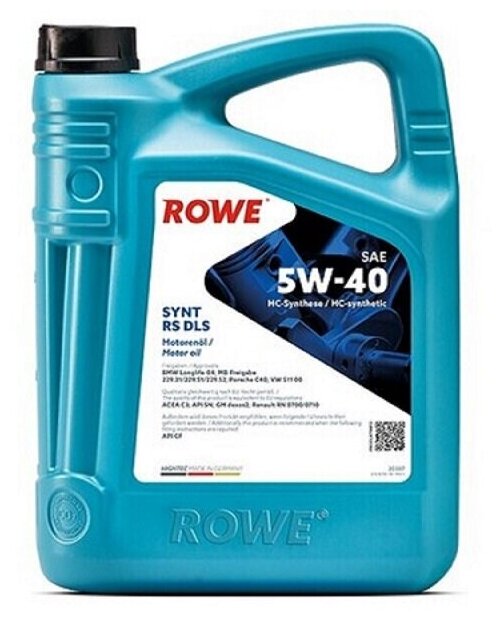Моторное масло ROWE HIGHTEC SYNT RS DLS SAE 5W-40