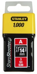 Скобы STANLEY 1-TRA209T тип 53 для степлера, 14 мм