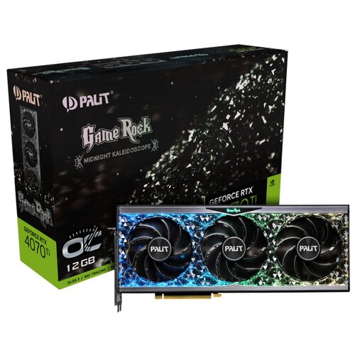 PALIT Видеокарта Palit PCI-E 40 RTX4070Ti GAMEROCK OC NVIDIA GeForce RTX 4070TI 12288Mb 192 GDDR6X 231021000 HDMIx1 DPx3 HDCP Ret NED407TU19K9-1045G 18232700₽