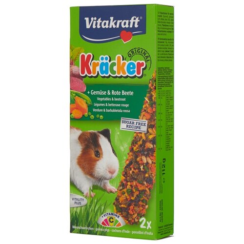 Лакомство VITAKRAFT для морских свинок Крекеры овощные, 2шт
