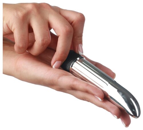 Black Push Thrusting Vibrator - You2Toys