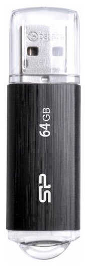 Флэш-память USB_ 64 GB Silicon Power Ultima U02 SP064GBUF2U02V1K USB2.0 черный