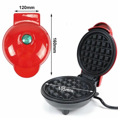 Электровафельница для венских и бельгийских вафель красная 90700₽