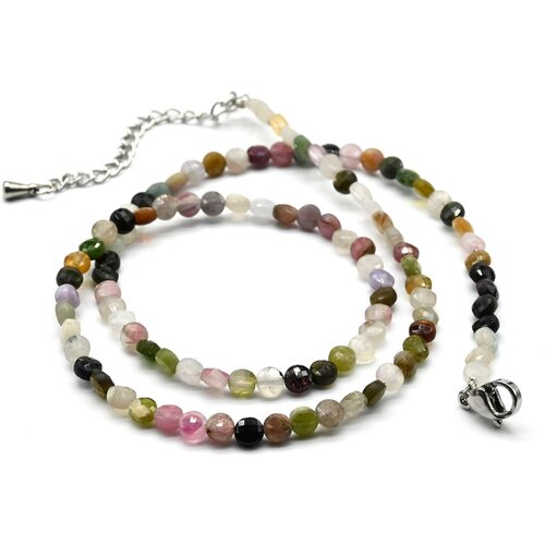 Чокер из турмалина круг гр.4мм, 40,5см РадугаКамня