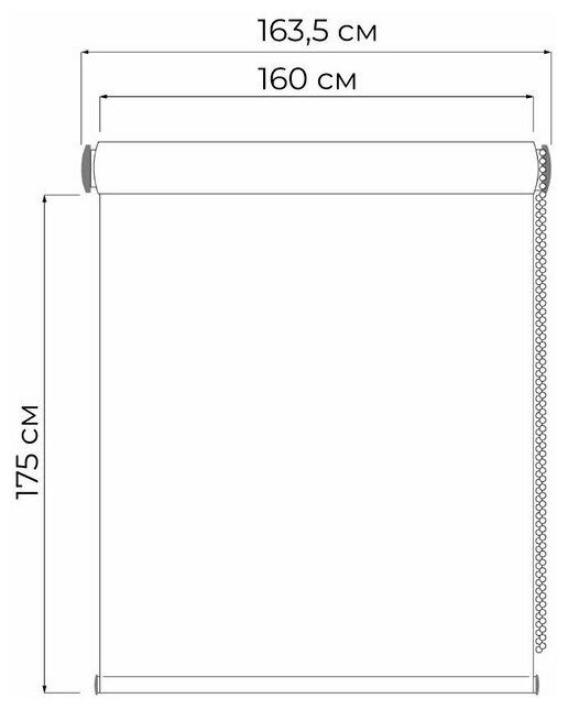 Рулонная штора DECOFEST Апилера, 140х175 см, светло-серый - фото №20