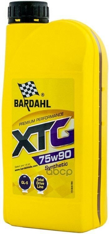 Трансмиссионное масло Bardahl XTG 75W90 1л - фотография № 5