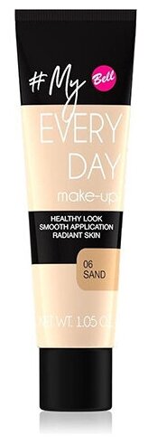 Тональная основа для лица `BELL` MY EVERY DAY MAKE-UP тон 06 с эффектом сияния