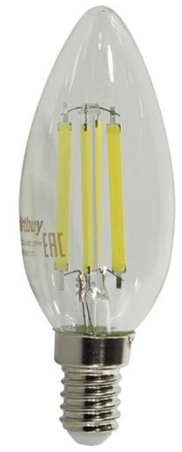 фото Светодиодная Лампа FIL Smartbuy, C37 8Вт 6000К, E14