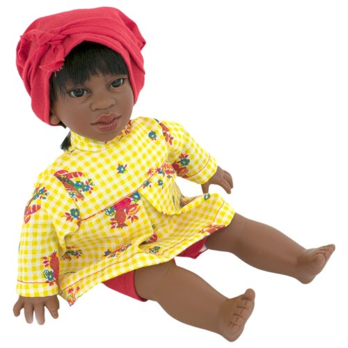 фото Кукла Lamagik Джестито чернокожая девочка в красных шортах, 28 см, 10010