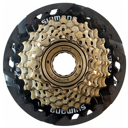 SHIMANO Трещотка Shimano MF-TZ500 без упаковки (7ск, 14-28, с защитой)