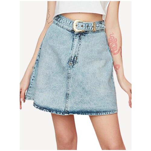 фото Юбка trendyol женская, модель: twoss22et0100, цвет: blue, размер: 36
