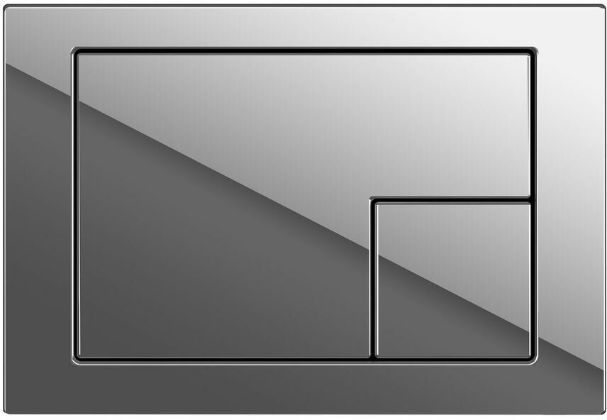 Кнопка смыва Cersanit Corner пластик хром (64108)