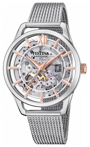 Наручные часы FESTINA Automatic, серебряный