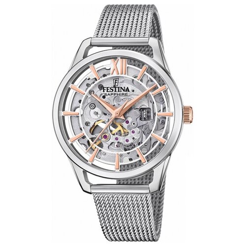 Наручные часы FESTINA Automatic, серебряный наручные часы festina наручные часы festina automatic 20630 серебряный синий