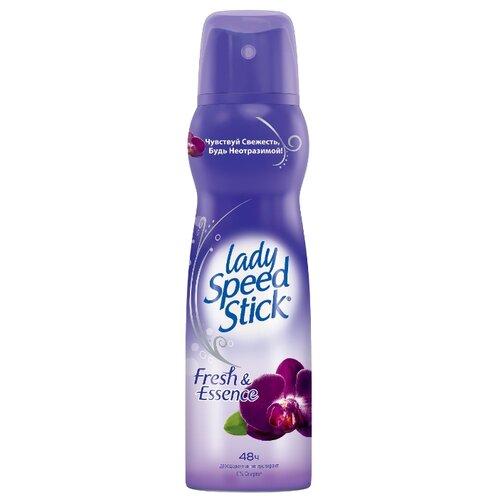 фото Дезодорант-антиперспирант спрей Lady Speed Stick Fresh&Essence Черная орхидея, 150 мл