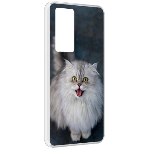 Чехол MyPads порода кошки британская длинная для Realme GT Master Explorer Edition задняя-панель-накладка-бампер