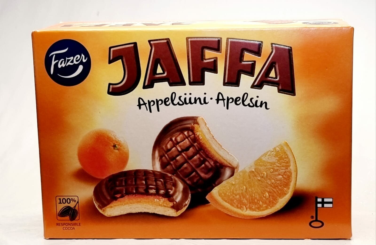 Печенье Fazer Jaffa Appelsiini, 300 г (Из Финляндии)