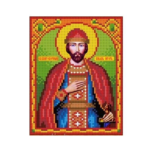 Рисунок-схема на ткани Святой Князь Игорь