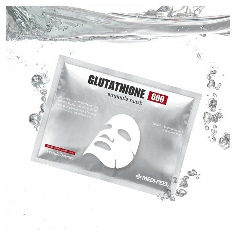 MEDI-PEEL Маска против пигментации с глутатионом Glutathione 600 Ampoule Mask, 30 мл