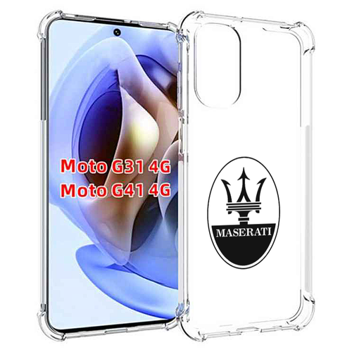 Чехол MyPads maserati-мазерати-4 для Motorola Moto G31 4G / G41 4G задняя-панель-накладка-бампер