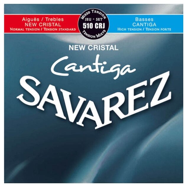 Струны для классической гитары Savarez New Cristal Cantiga 510 CRJ Mixed (6 шт)