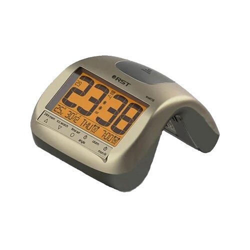 Часы с термометром RST 88115 серый