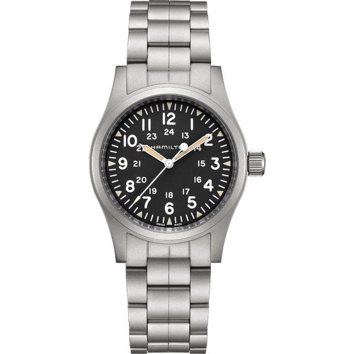 Наручные часы Hamilton Khaki Field H69439131, черный, серебряный