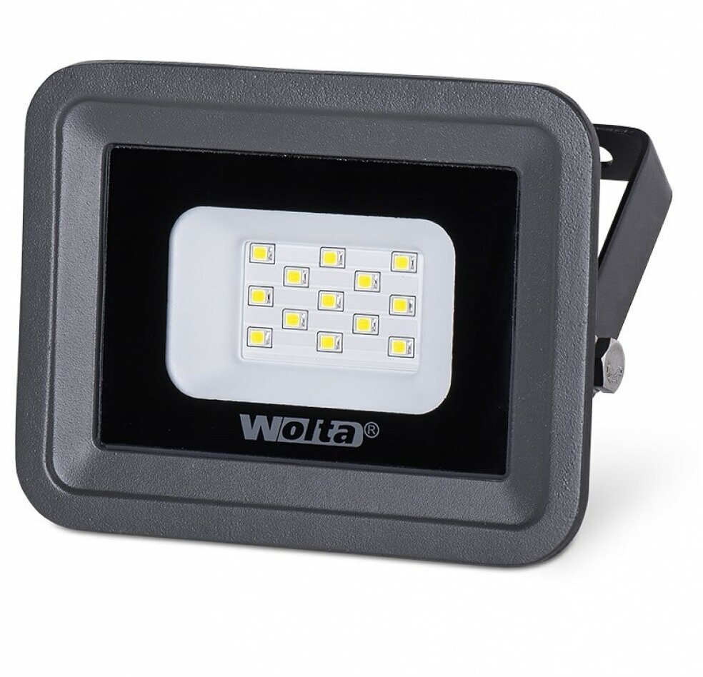 Wolta Светодиодный прожектор , 5700K, 10 W SMD, IP 65, цвет серый, слим WFL-10W\/06 WFL-10W/06