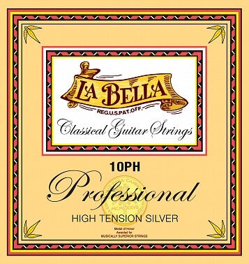 La Bella 10PH Струны для классической гитары высокого натяжения, нейлоновые, профессиональные, посер