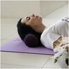 Валик массажный спортивный для спины, фитнеса, йоги, цвет - фиолетовый / Арт Йогаматик - изображение