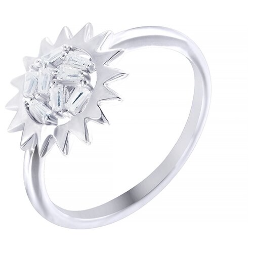 фото Element47 кольцо из серебра 925 пробы с кубическим цирконием gr12617a_ko_001_wg, размер 18