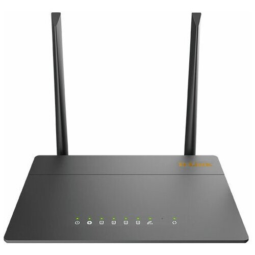 Wi-Fi роутер D-Link DIR-615/GFRU, N300, черный [dir-615/gfru/r2a] wi fi роутер d link dir 825 gfru r3a ac1200 черный