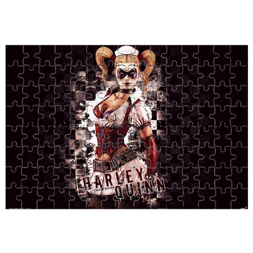 фото Магнитный пазл девушка в маске-очках drabs