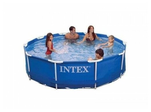 Бассейн каркасный 305 х 76 см Intex 28200 , круглый , голубой — фото 1